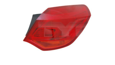 Stop spate lampa Opel Astra J, 09.2009-, 5 Usi, partea Dreapta, exterior; W16W+W5W; fara soclu bec ; Omologare: ECE, DEPO