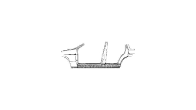 Prag Opel Vectra A 4/5-Usi (Sedan+Hatchback) 1988-1995 Dreapta 164544, prag din metal