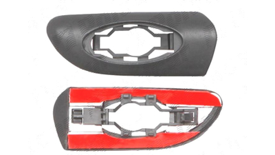 Bandou aripa, ornament Opel Vectra B, 95-98, fata, Dreapta, cu gauri semnalizare; negru