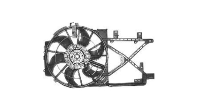 GMV radiator electroventilator Opel Vectra B (J96), 10.1995-07.2002, Motorizare 1, 7 Td 60kw; 2, 0 Dti 74/92kw Diesel, dimensiune 280W/390mm, cu 3 pini, plastic mm, Aftermarket