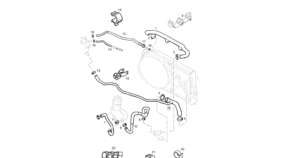 Furtun radiator Opel Vectra B 1995-1999, Vectra B 1999-2002, diametru 18/32/32 mm, cauciuc, BestAutoVest 5517PW-1