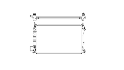Radiator racire Fiat Croma, 2005-2011 2,2 108kw, Opel Signum, 2003-2008 ( 2,2 114kw; 2,2 Dti 92kw; 3,2 V6 155kw) Benzina, Automat, Cu/fara AC, 650x400x28, Cu lipire fagure prin brazare Aftermarket