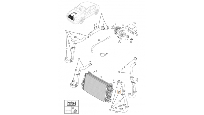 Furtun intercooler, supraalimentare Opel Vectra C 2002-2009, cauciuc, BestAutoVest 5518PT-1