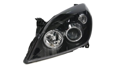 Far Opel Signum, 09.2005-08.2008, Opel Vectra C, 09.2005-09.2008, Electric, tip bec H1+H7, omologare ECE, cu motoras, negru, 1216579; 93179918, Stanga, marca DEPO