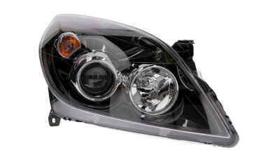 Far Opel Signum, 09.2005-08.2008, Opel Vectra C, 09.2005-09.2008, Electric, tip bec H1+H7, omologare ECE, cu motoras, negru, 1216580; 93179919, Dreapta, marca DEPO