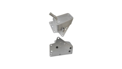 Radiator racire ulei motor, termoflot Fiat Croma, 06.2005-2011, motor 1.9 MultiJet, 85/88/110 kw, diesel, 140x70x75 mm, garnituri incluse, din aluminiu