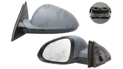 Oglinda exterioara Opel Insignia (G09) 09.2008-2017 si Insignia 2017-, 13 pini, cu memorie, pliabila, partea stanga View Max crom asferica carcasa prevopsita grunduita reglare electrica cu incalzire 5520516M
