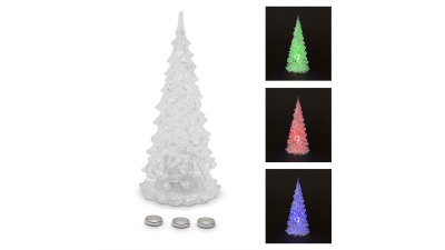 Pom de craciun LED, acril, 12 cm, 1 buc., 55251