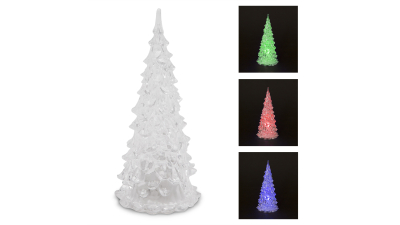 Pom de craciun LED, acril, 18 cm, 1 buc., 55251A