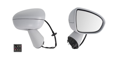 Oglinda exterioara Opel Meriva B, 06.2010-01.2014, Meriva B, 01.2014-, Dreapta, reglare electrica; grunduit; incalzita; geam convex; 5 pini; brat oglinda grunduit