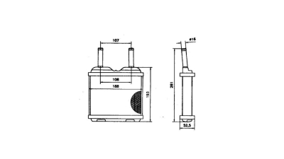 Radiator Incalzire Opel Corsa A, 09.1982-03.1993, diesel, benzina, aluminiu brazat/aluminiu, 160x175x32 mm, 