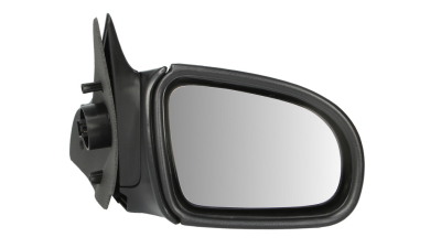 Oglinda exterioara Opel Corsa B 01.1993-10.2001 partea dreapta View Max crom convex carcasa neagra reglare electrica cu incalzire