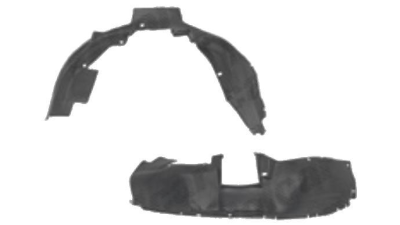 Carenaj roata Opel Corsa/Combo B, 01.1993-10.2001, partea Stanga, Fata, 1101335, polietilena 5555FL1T