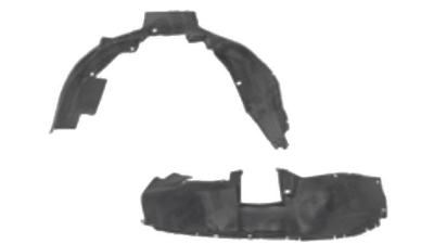 Carenaj roata Opel Corsa/Combo B, 01.1993-10.2001, partea Dreapta, Fata, 1102330, polietilena 5555FP1T