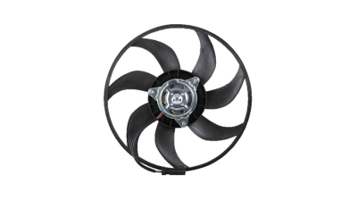 GMV ventilator radiator Opel Corsa C, 2000-2006, motor 1.0, 1.2; 1.4; 1.6; 1.8 benzina, cu AC, 170W; 390 mm; 2 pini, 