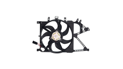 GMV radiator electroventilator Opel Combo, 10.2001-2010 1,4 66kw/1,6 64kw; Opel Tigra, 2004-2009 1,4 66kw, 1,8 92kw Benzina, Manual, 200W/390mm, cu 2 pini, fara rezistenta, plastic, Aftermarket