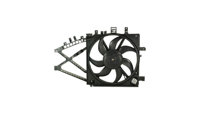 Ventilator radiator GMV SRL, OPEL CORSA C, 2000-2006; COMBO, 2001-2011 motor 1,7 DI/DTI, 200 W; 385 mm; 3 pini, cu pre-rezistor