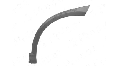 Bandou ornament aripa Opel Corsa C, 07.2000-10.2003, spate, Stanga, pt modele cu orn praguri de plastic