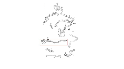 Furtun radiator Opel Combo 2001-2011, Corsa C 2000-2006, Tigra 2004-2009, diametru 20/30/36 mm, cauciuc, BestAutoVest 5556PW-2