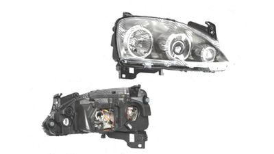 Far Opel Corsa/Combo C, 10.2003-10.2010, fata, Dreapta, lense; Tip= ZKW; H7+H7; electric; fara motoras, DEPO