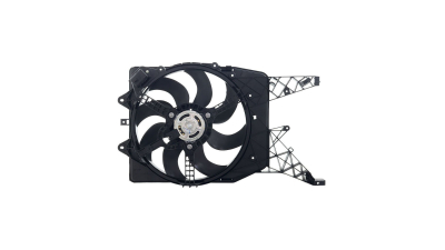 GMV radiator electroventilator Opel Corsa D (S07), 10.2006-2015 Motorizare 1, 3 Cdti 55/66kw; 1, 7 Cdti 92kw; 1, 6 Turbo 110/141kw Diesel/Benzina, tip climatizare cu AC, cutie Manuala, dimensiune cu 2 pini, plastic, Aftermarket