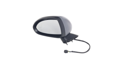 Oglinda exterioara Opel Corsa D 07.2006-12.2014, Corsa E 11.2014-, partea stanga View Max crom asferica carcasa prevopsita grunduita reglare electrica cu incalzire 5558516M