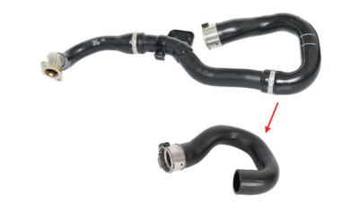 Furtun intercooler, supraalimentare Opel Corsa D 2006-, diametru 38 mm, cauciuc, lung, BestAutoVest 5558PT-1