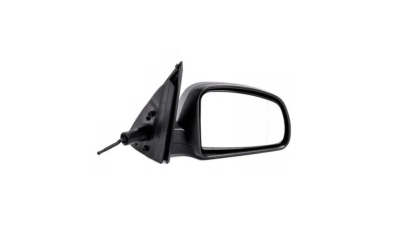 Oglinda usa exterioara OPEL MERIVA A, 05.2003-06.2010, partea dreapta, regl. manuala; carcasa neagra; sticla convexa; geam cromat