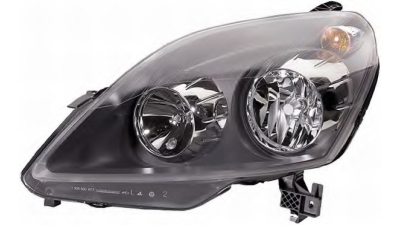 Far Opel Zafira, 05.2005-01.2008, Electric, tip bec H1+H7, omologare ECE, cu motoras, 1216571; 24451052; 93179910, Stanga