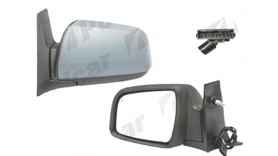 Oglinda exterioara Opel Zafira, 01.2008-12.2011, Stanga, reglare electrica; grunduit; incalzita; geam asferic; cromat; pliere electrica; 7 pini, View Max