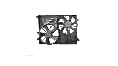 GMV radiator electroventilator Opel Antara (L07), 2006-2016 2,4 16v 104kw; 3,2 V6 24v 165/167kw Benzina, M/A, cu AC, 130/130W; 350/330mm; 2+2 pini, fara rezistor, plastic, Aftermarket