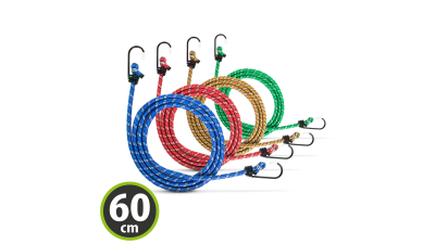 Set cordeline elastice - 4 x 60 cm, 1 buc., 55768C