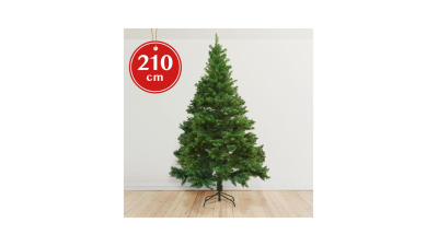 Brad artificial cu talpa metalica, 210 cm, 1 buc., 55893C