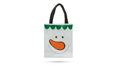 Sacosa pentru cadouri - model om de zapada, 1 buc., 55966A