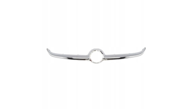 Ornament grila masca fata Opel Corsa E, 11.2014-, parte montare centrala, crom, cu locas pentru emblema, 55B205-6, Aftermarket