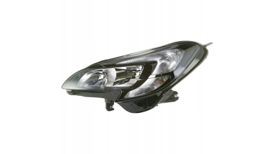 Far Opel Corsa E, 11.2014-, partea Stanga, electric, tip bec H7+H7, cu motoras, cu lumini de zi, TYC