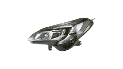 Far Opel Corsa E, 11.2014-, fata, Stanga, cu LED daytime running light; H7+H7+PSY24W; electric; cu motor;