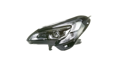 Far Opel Corsa E, 11.2014-, fata, Stanga, xenon; cu lumini pentru curbe; cu LED daytime running light; D5S+H11+LED+PSY24W; electric; cu gas bec xenon; cu motor; cu becuri, HELLA