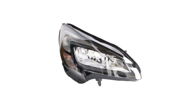 Far Opel Corsa E, 11.2014-, partea Dreapta, electric, tip bec H7+H7, cu motoras, cu lumini de zi, TYC