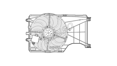 Ventilator radiator GMV Opel Corsa E 2015-, 405; 2 pini, DENSO 55B223W1X