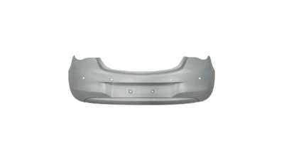 Bara spate Opel Corsa E, 11.2014-, parte montare grunduita, cu 4 + 2+ 1 gauri senzori parcare si camera, 55B2965J, Aftermarket