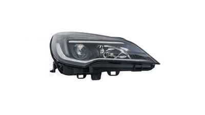 Far Opel Astra K, 10.2015-, fata, Stanga, cu LED indicator; cu LED daytime running light; H1+H7; electric; fara daytime running light LED module; fara LED controlling unit; cu motor;
