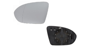 Geam oglinda exterioara cu suport fixare Opel Astra K, 10.2015-, Stanga, incalzita; geam asferic; cromat, View Max