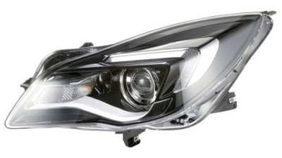 Far Opel Insignia (G09), 11.2013-2017, partea Stanga, electric, cu lumini curbe, cu lumini de zi cu LED, tip bec D3S+LED+PSY24W, fara balast, cu motoras, Hella