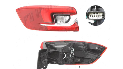 Stop spate lampa Opel Insignia, 03.2017-, spate, Stanga, Country Tourer, doar tip faruri cu LED, Sports Tourer, partea exterioara; LED+PY21W; cu suport becuri, AL (Automotive Lighting)