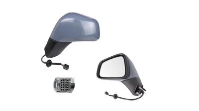 Oglinda exterioara Opel Mokka X, 09.2016-; Mokka, 12.2012-09.2016, Stanga, reglare electrica; grunduit; incalzita; geam asferic; cromat; 5 pini; baza oglinda negru