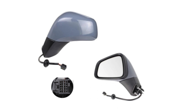 Oglinda exterioara Opel Mokka X, 09.2016-; Mokka, 12.2012-09.2016, Stanga, reglare electrica; grunduit; incalzita; geam asferic; cromat; pliere electrica; 7 pini; baza oglinda negru, View Max