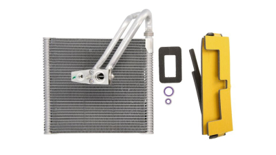 Evaporator aer conditionat Chevrolet Trax, 2012- motor 1.6, 1.4 T, benzina, full aluminiu brazat, 245x215x38 mm, mm, mm, Valeo, cu ventil, tehnologie cu curgere paralela 