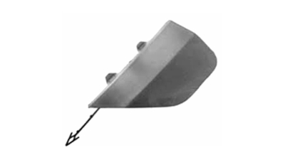 Capac bara carlig remorcare Opel Zafira Tourer, 01.2012-, parte montare fata, grunduit, 55M107-9, Aftermarket