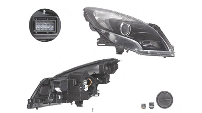 Far Opel Zafira Tourer, 01.2012-, fata, Dreapta, HiR2+PY21W+W21/5W; electric; negru; cu motor, DEPO